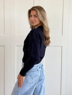 Zipper vest Zoë navy