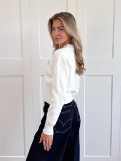 Zipper vest Zoë wit